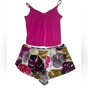 Lilac + London Women’s Pajama Set - Size M/XL‎ (Top & Shorts)